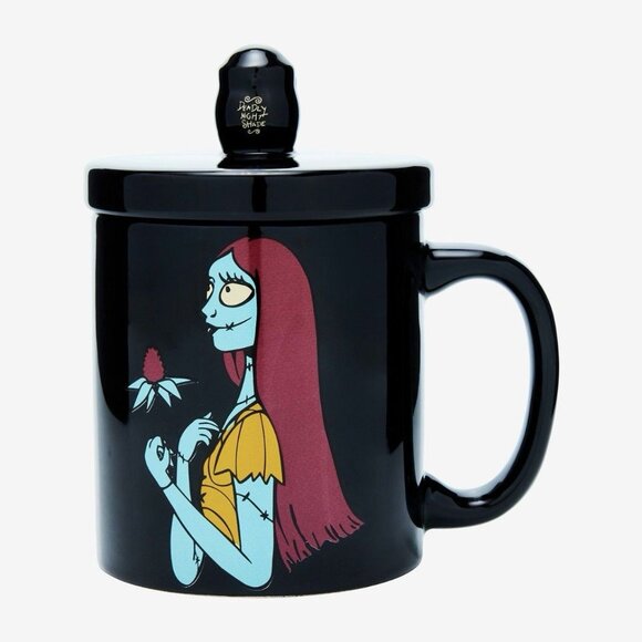 The Nightmare Before Christmas Sally Deadly Nightshade Mug With Lid NEW - Picture 1 of 8